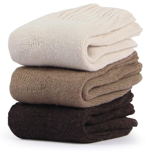 BenSorts Women's Winter Boots Socks Thick Warm Cozy Crew Socks Solid Color Gifts2