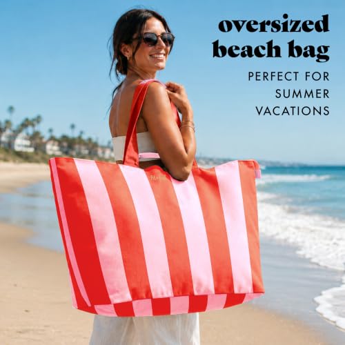 Image of Fit & Fresh All The Things XL Beach Bag for Women, Oversized Travel Tote