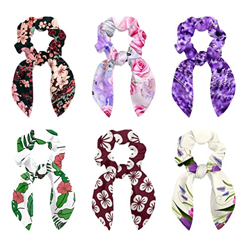 Accessoires cheveux femmes sans trace chouchous doux à fleurs