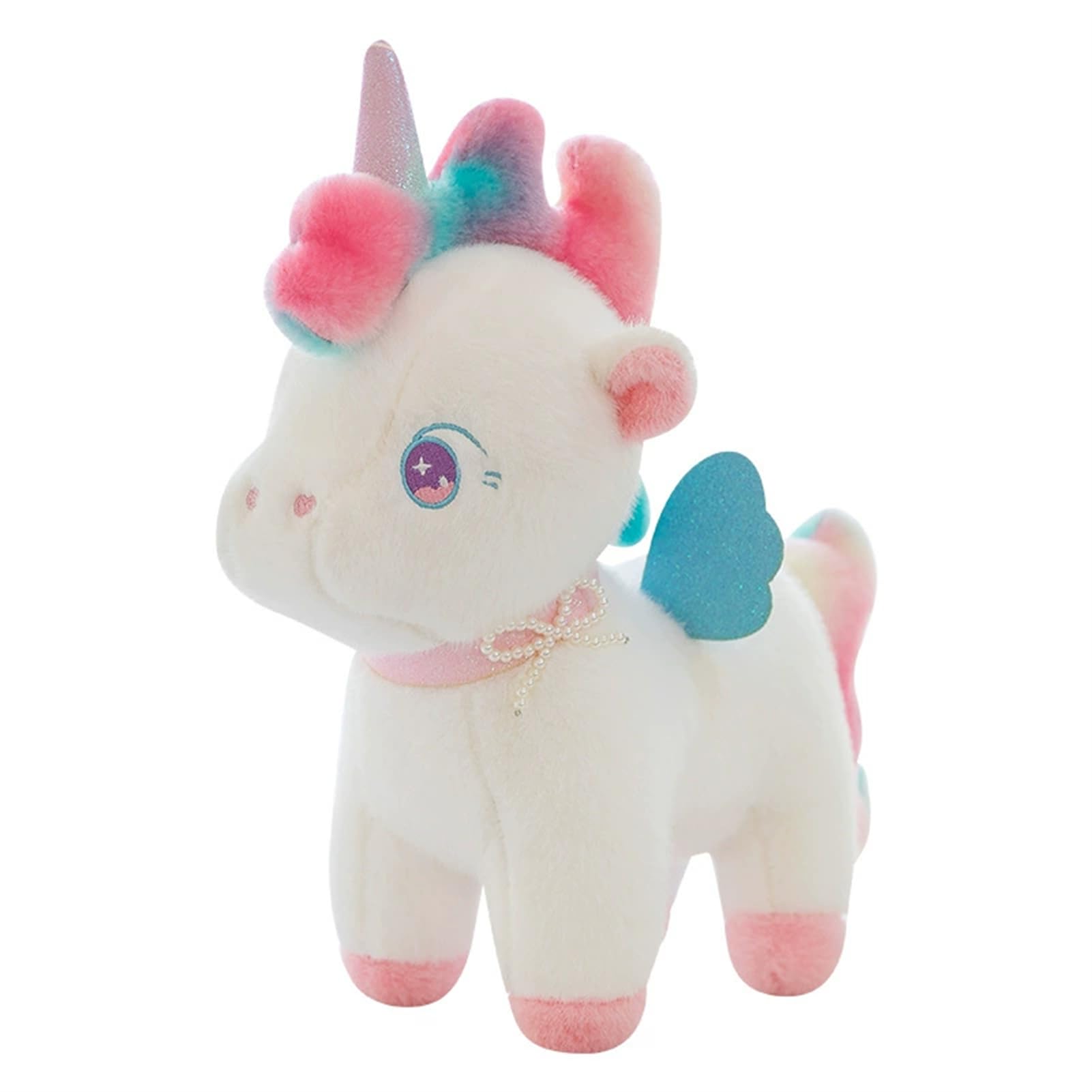 Plüsch Einhorn Kuscheltier - Regenbogen Plüschtier-Einhorn - Kinder-Kuscheltier - Weiches Einhorn Kissen-Stofftier Für Kinder Und Babys (100cm,Rosa)