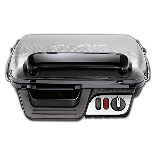Rowenta Comfort Parrilla Eléctrica Con Termostato, Acero Inoxidable, Plateado/Negro, 1 Unidad