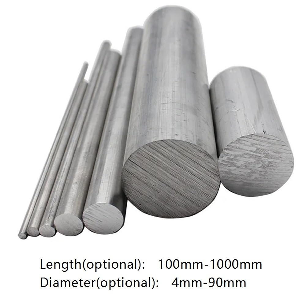 6061 Pręt aluminiowy Pełny pręt 4-90 mm Średnica 100-1000 mm Długość Obrabialny stop metalu, 1 szt.(17x1000mm)