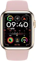 Smartwatch Watch X Series 10 2024 NFC GPS Bateria 7 dias Monitora Sono, Coração, Ciclo Menstrual, Tela HD (Ouro rosê)