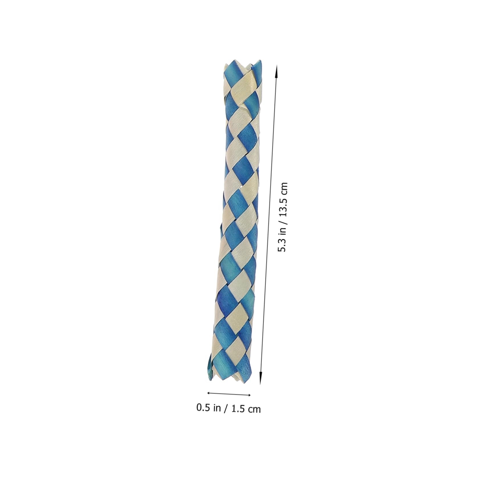 Jouet Tube Tressé pour Perroquet à Mâcher, Lot de 24 en Bambou