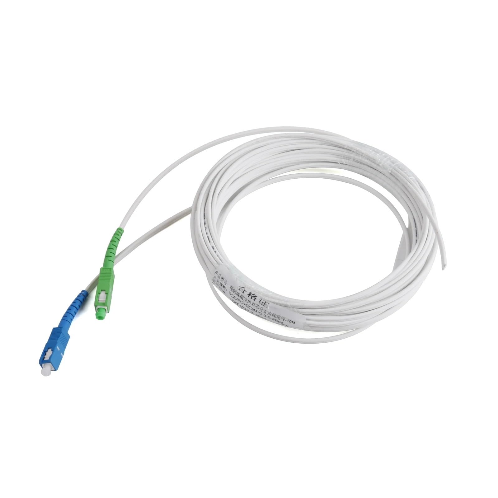 Câble optique UPC SC à 2 cœurs, cordon de raccordement Simplex monomode d'intérieur, fil de 60M/70M/80M/90M/100M/120M(70M)