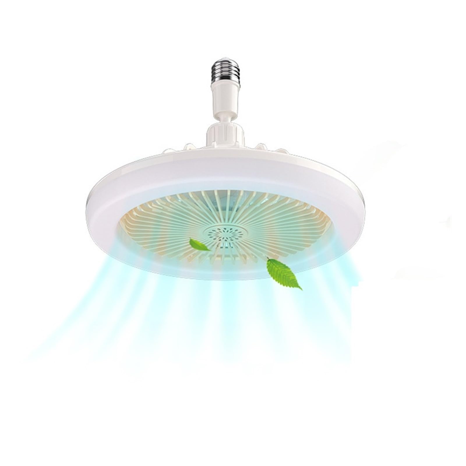 TRDEWR Ceiling Fans with Remote Control and Light 30w Led Lamp Fan Smart Silent Ceiling Fan for Sitting Room Bedroom E27 Converter Base Good Light and Shadow Effects(Yellow)