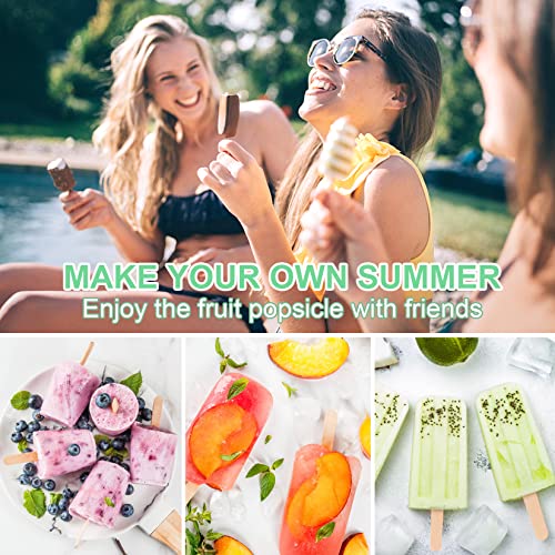 Acerich 200 Pcs Craft Sticks, Popsicle Sticks Ice Cream Wooden Sticks 4.5 Inch Length Treat Sticks For Diy Crafts, Mixing, Waxing #TOP4