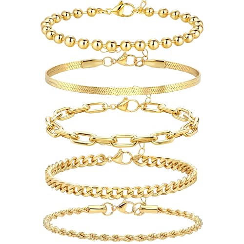 Image of Extra Large Anklets for Women Waterproof, 14K Gold Plated Stack Anklets for Women Plus Size, 10 inch+2 inch Non Tarnish Large Ankle Bracelets for Women, Summer Big Ankles Set, Beach Bikini Vacation Jewelry