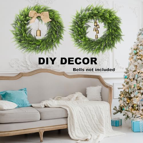 DUZYXI 24" Realistic Artificial Cedar Christmas Wreath for Front Door - image 4