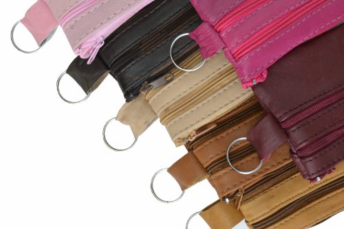 100% Genuine Leather Change Purse Brown #928013