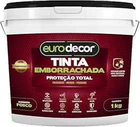 Tinta Emborrachada 1kg Contra Infiltrações Fissuras Acabamento Fosco Areia