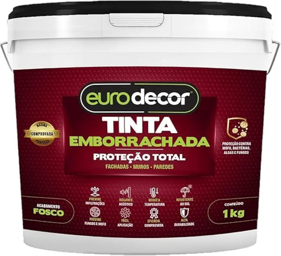Tinta Emborrachada Eurodecor 1 Kgs Areia