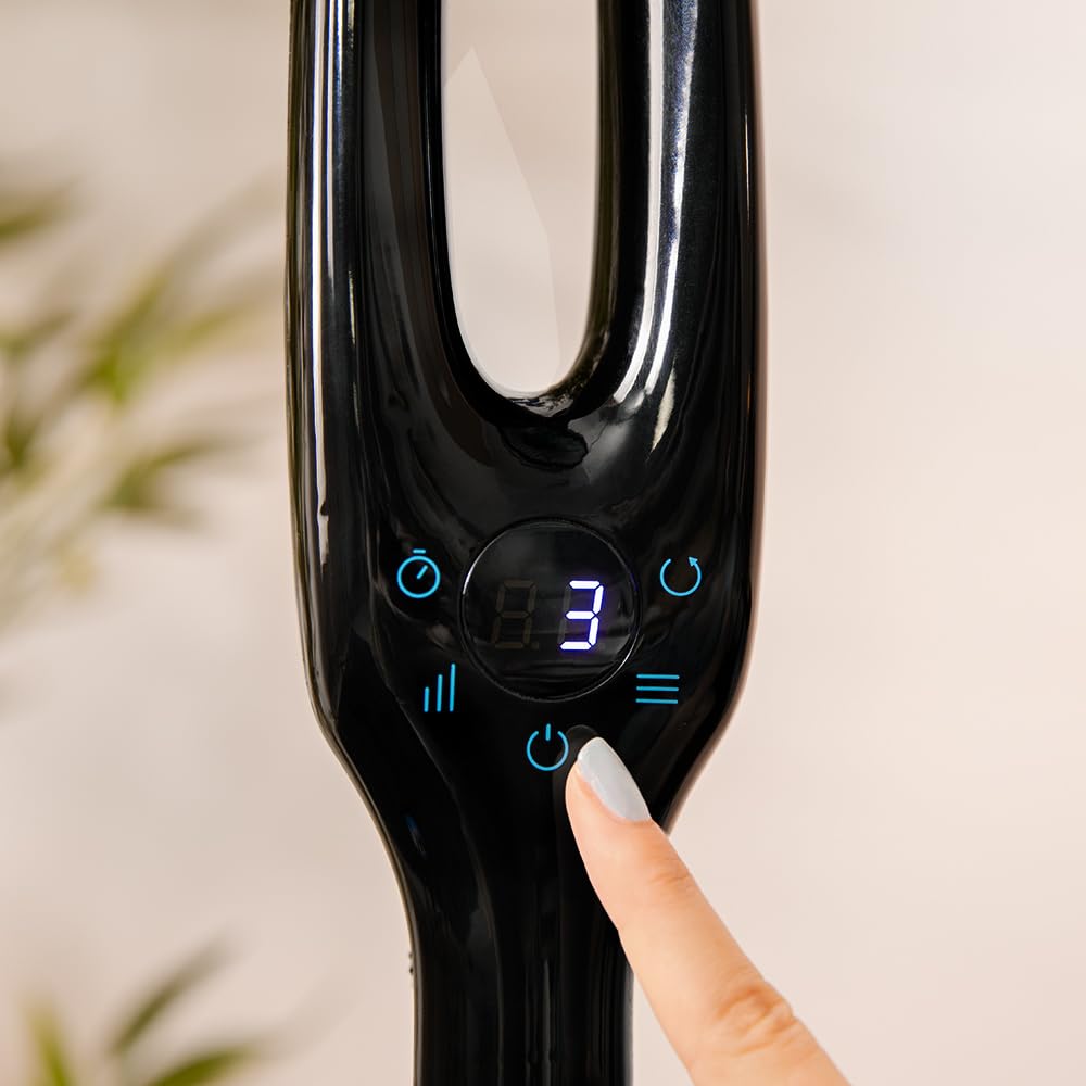 Cecotec Ventilateur sur Pied EnergySilence 560 Max Smart, 45 W, Diamètre 30 cm, 5 Pales, Contrôle Facile et Tactile, 3 Vitesses et Minuterie jusqu'à 12 Heures, Oscillation Automatique à 80º