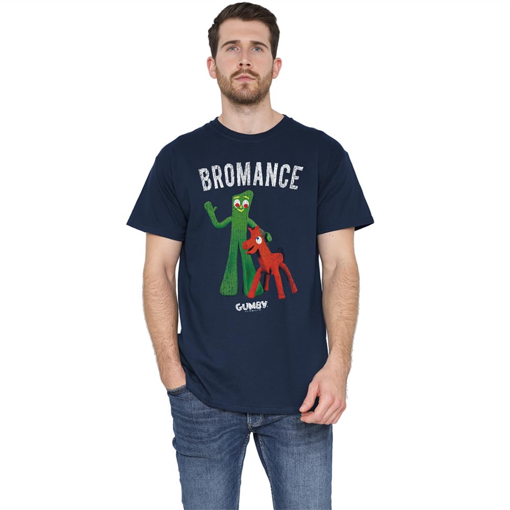 Gumby Bromance Unisex T Shirt, Navy, Large