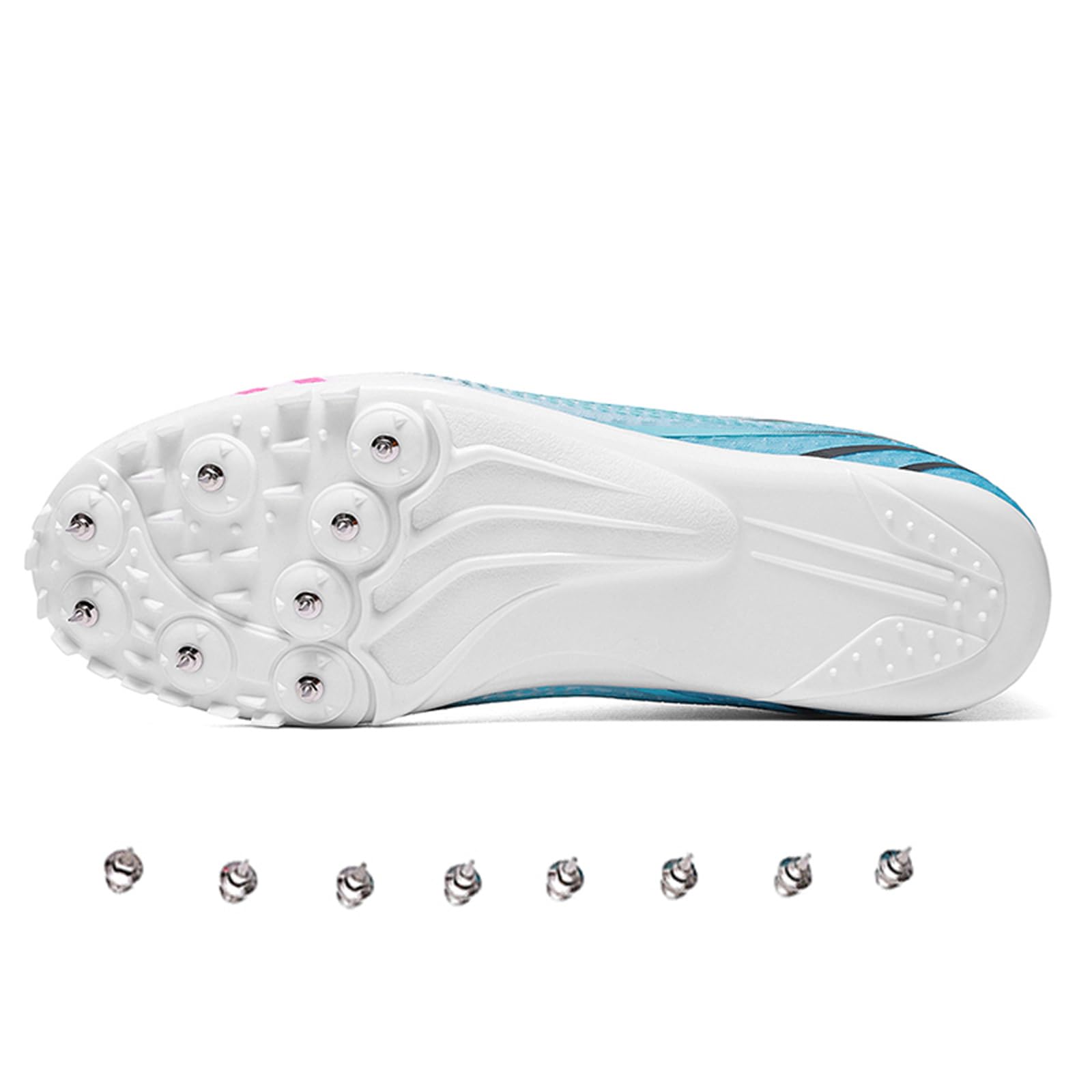 Zapatillas de Atletismo con 8 Clavos para Correr Saltar Competir