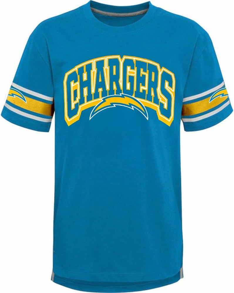 NFL Kids Youth 8-20 Victorious Team Color Cotton Primary Logo Short Sleeve Fashion Official Football T-Shirt
