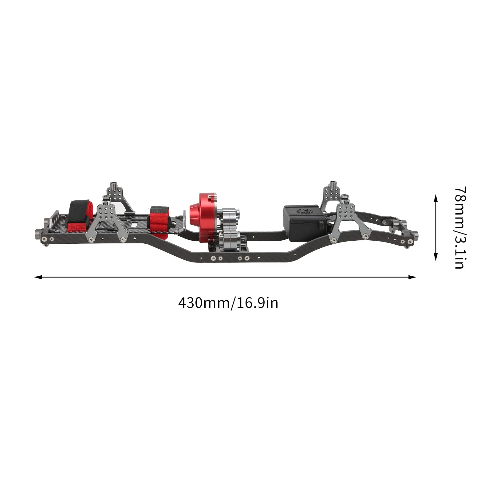 Amazon | 313mmホイールベースシャーシフレーム、強力なホイールベース