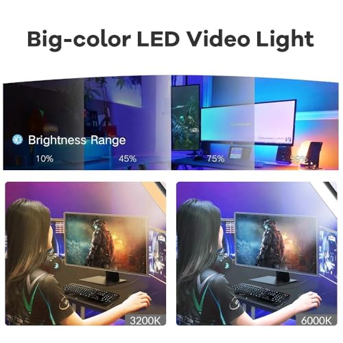 Image of 11 inch Camera Panel Soft Light for Video Shooting, Photography, Studio, YouTube and Live Streaming with 2700K-5700K CRI95+ (11 inch Camera Fill Light)