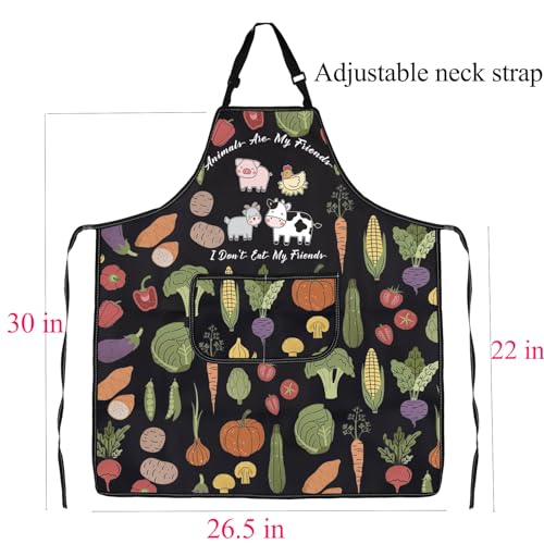 Tablier végétalien confortable taille unique pour cuisiner proprement sans taches - 2