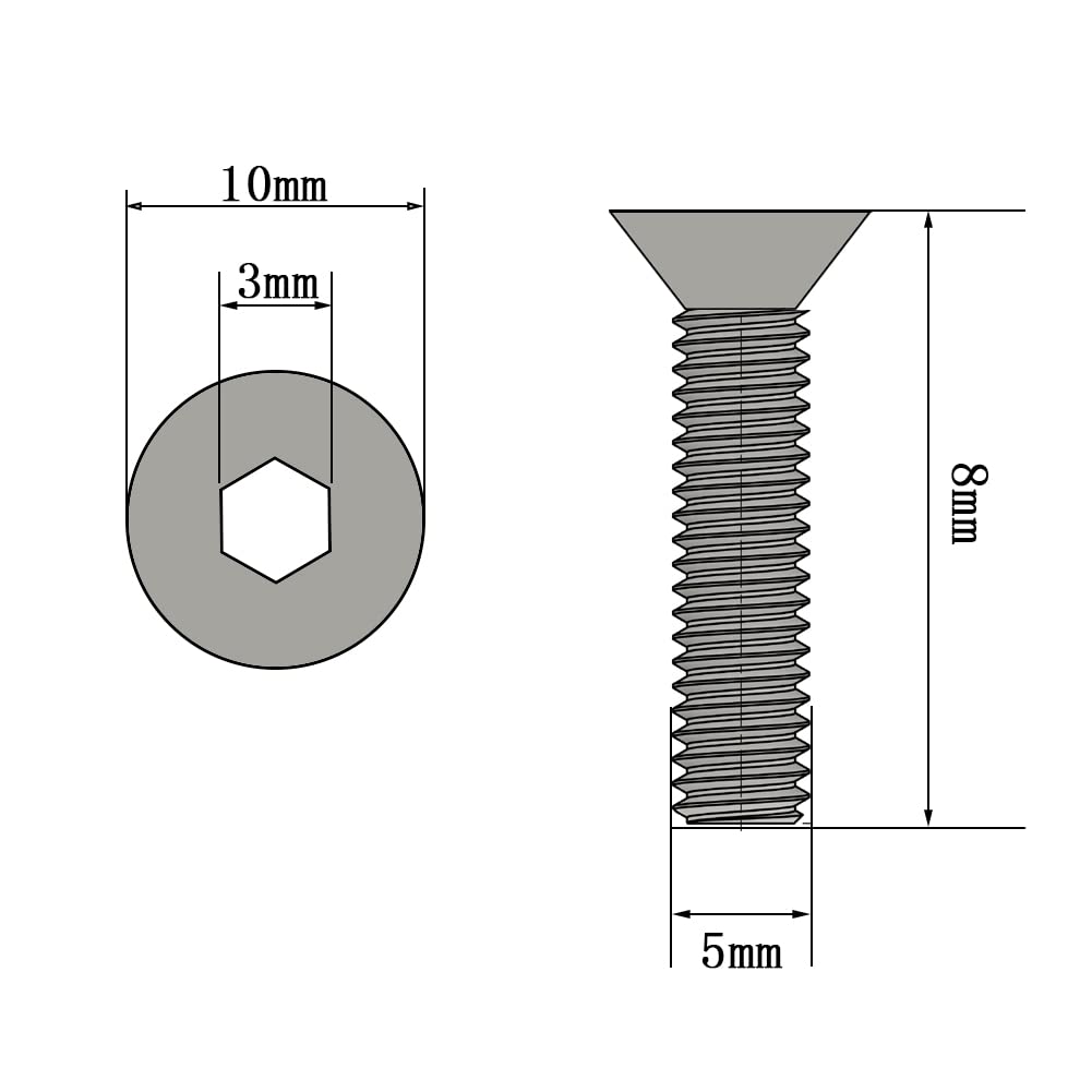 Viti A Testa Svasata M5 X 25mm In Acciaio Inox - 25 Pezzi Per Fai Da Te E Meccanica - Foto 5