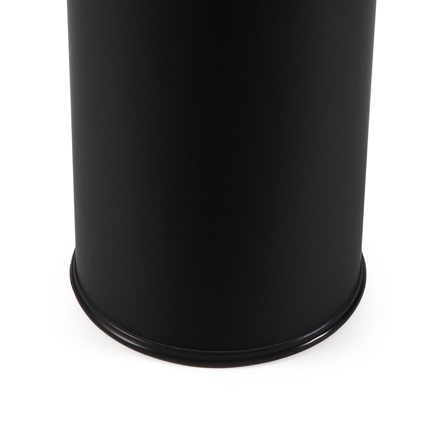 Versa Malena Porta Paraguas Moderno Metal Negro Mate 50x23x23 cm