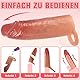 Erwachsener Penishülle verlängerung, FOXWAND Realistische Dildo 18CM PenishülleVergrößerer mit dehnbarem Hodenring, wiederverwendbar Penisvergrößerung Sexspielzeug geeignet für Paare, männlich