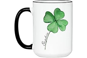 Personalized Shamrock Mug, Custom Name Coffee Cup for St Patricks Day