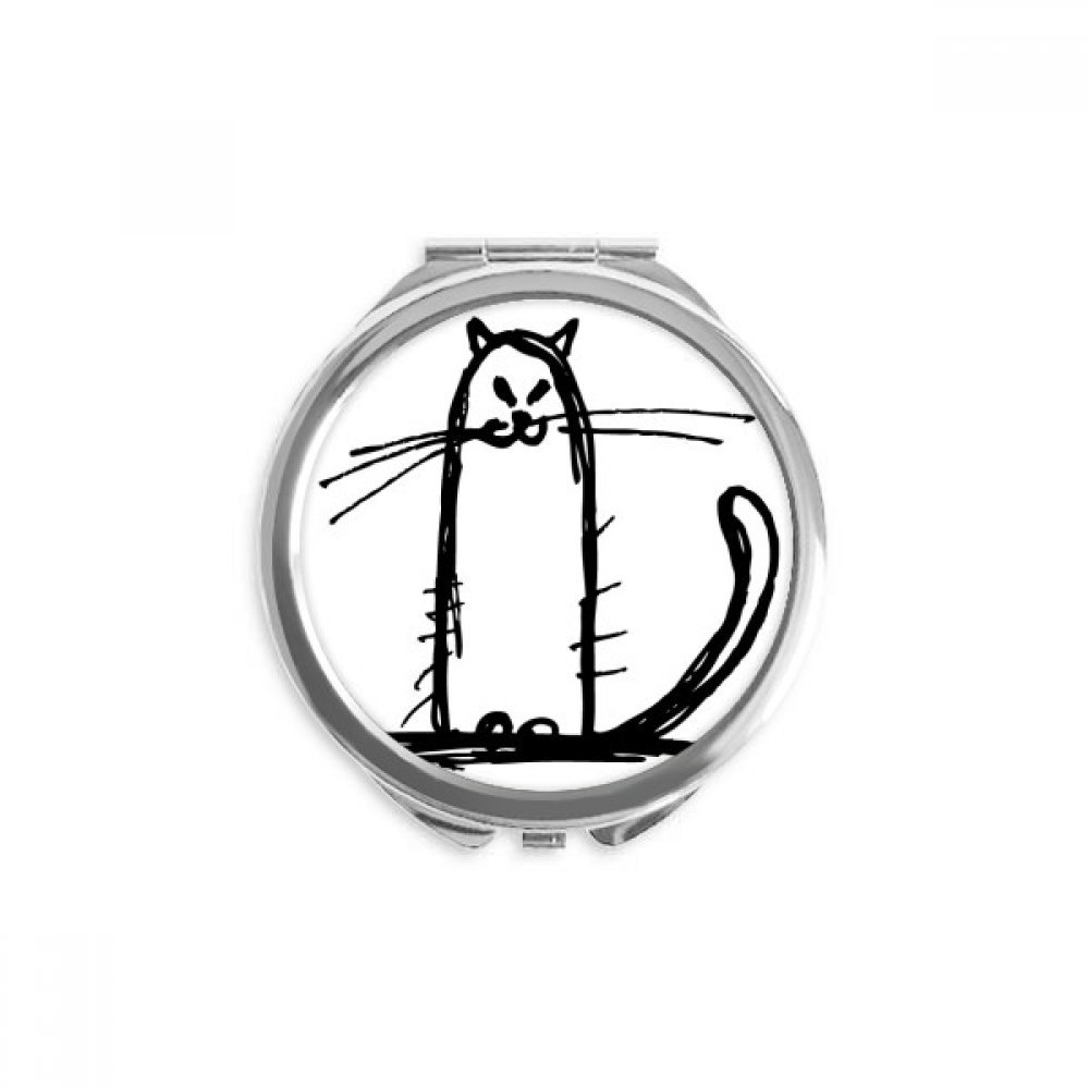 Miroir de poche chat compact et léger avec reflet haute définition