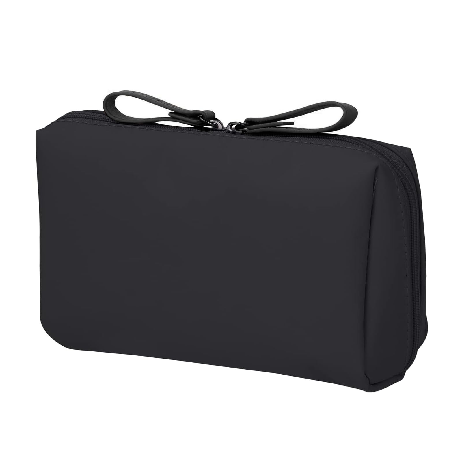 PUCIO Mini Neceser Maquillaje,Neceser Mujer Pequeño,Neceser Viaje Impermeable para Mujer,Bolsa De Maquillaje Multifuncional Portátil con Compartimentos Bolsa Maquillaje para Viaje,Baño,Etc(Negro)