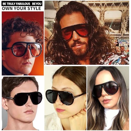 Retro Sunglasses for Women Men Trendy Classic Shades Tangle Free 70s Vintage Sun Glasses2