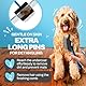 The Doodle Brush, Slicker Hundebürste für Cockapoo Pudelbürste, Hundebürste für langhaarige Hunde, Hundentwirrbürste, Hundebürsten für die Pflege - Extra lange Nadel-Slickerbürste für einfache Pflege