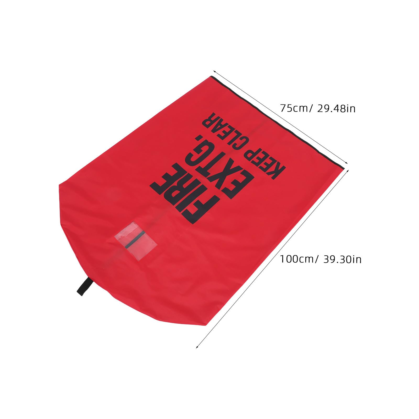Bolsa Protectora para Extintor de Incendios 75X100 CM Resistente a Intemperie y Polvo, Cubierta Roja para Extintores de 50 Kg, Uso Exterior en Seguridad Industrial y Almacenes