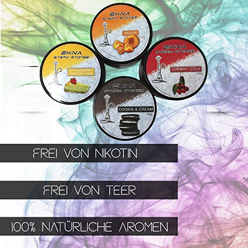 EKNA SteamStones 4 x 100g Dampfsteine mit Aromaliquid für Dampfexplosion - konstante & langanhaltende Aromaabgabe… – Bild 4