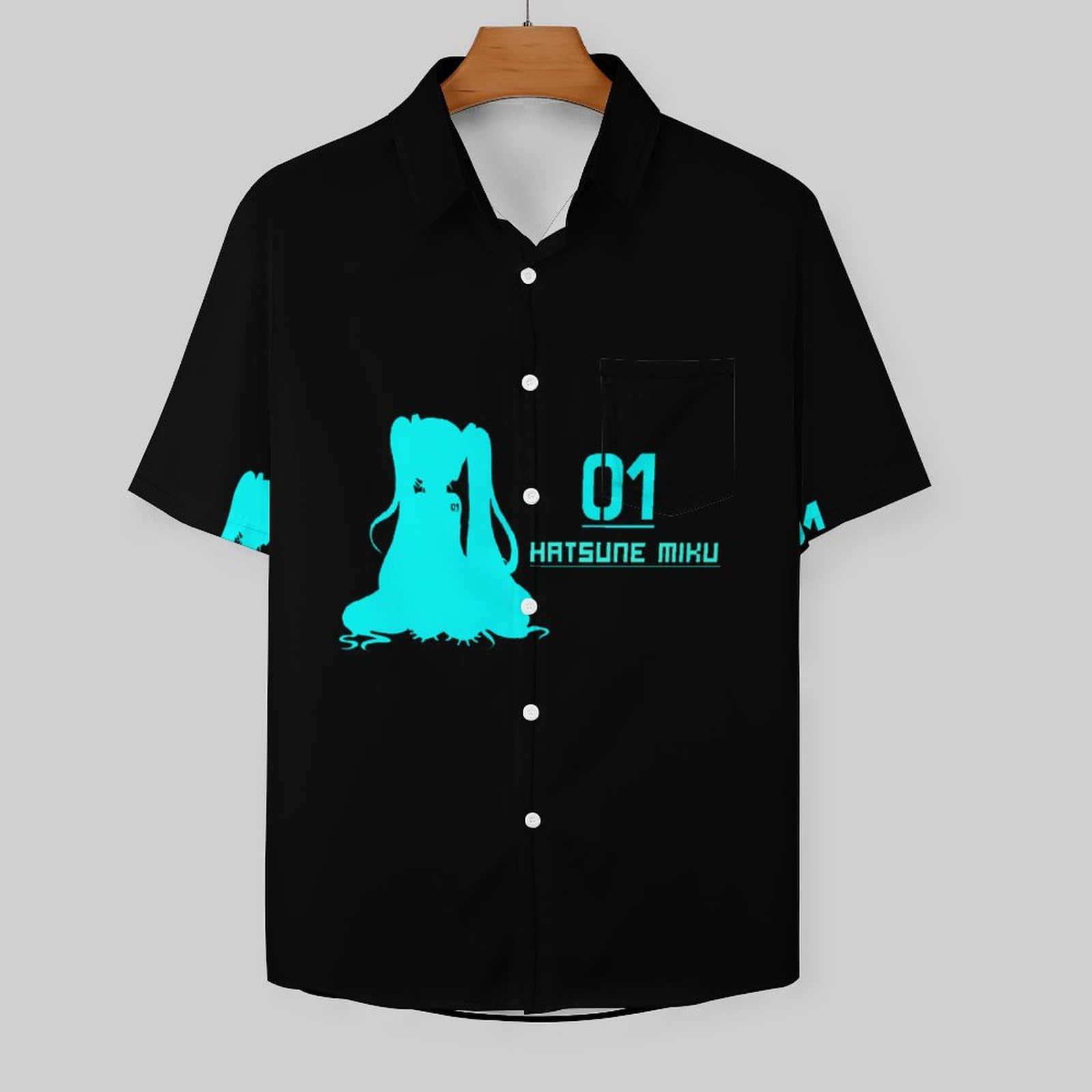 Amazon.co.jp: アロハシャツ メンズ 初音 ミク 半袖 夏 かっこいい