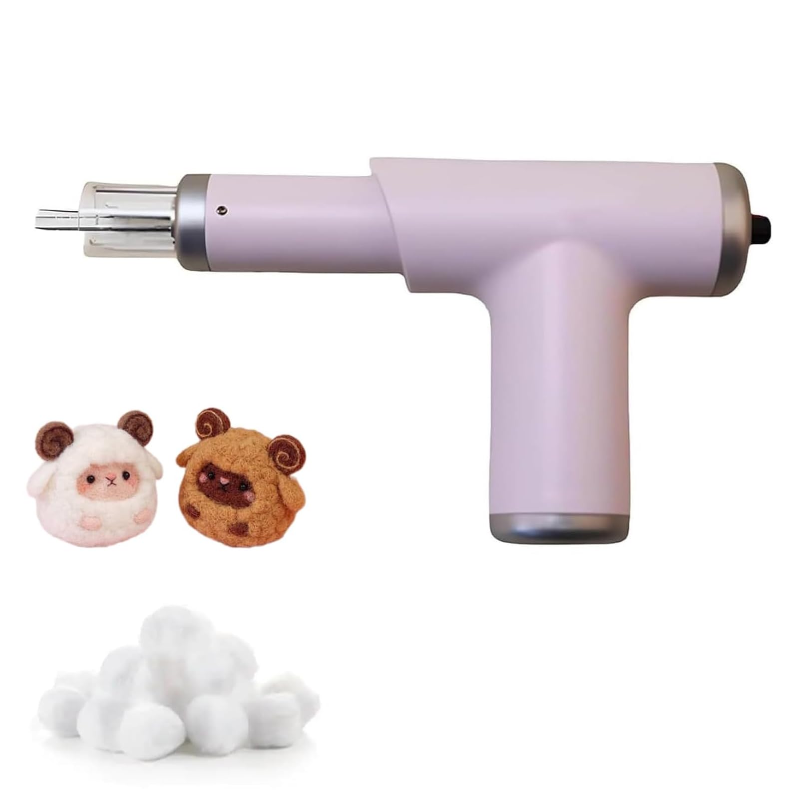 ZHJOPP Portable Handheld Felt Punching Machine, Electric Wool Felting Tool with Built in Speed Regulator,for DIY Wool Painting