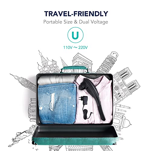 Massagegerät Kabelloses für Nacken Schulter Rücken, Elektrisches Handmassagegerät mit 5 abnehmbare Massageaufsätze, einstellbare Massagegeschwindigkeit, Tiefenwirksame Massage zur Entspannung - Image 7