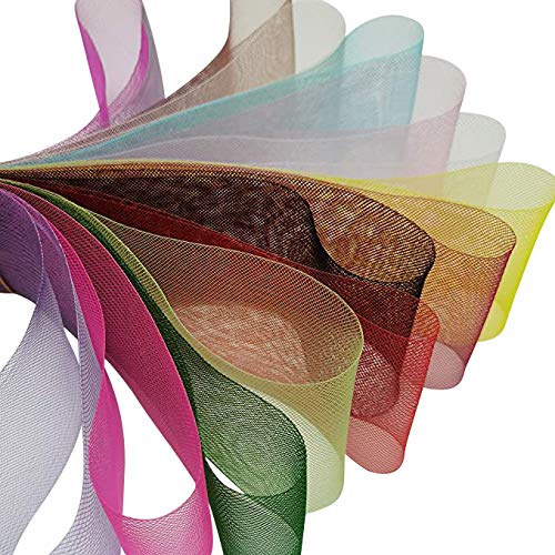 Chenkou Craft Assorted 15 Colors 15Yards Deco Poly Mesh Ribbon (Mix, 8CM)