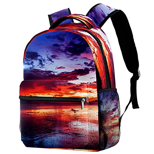 Sac à dos voyage décontracté femme imprimé singe oiseaux multicolore