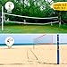 DDVLG Beach Volleyball Lines for Sand or Grass, 2inch Sand Volleyball Boundary Lines for Beach Court 26.3'x52.6' [Doubles 2V2], Highly Visible, All-Weather, with Metal Anchors & Sand Bags - Red
