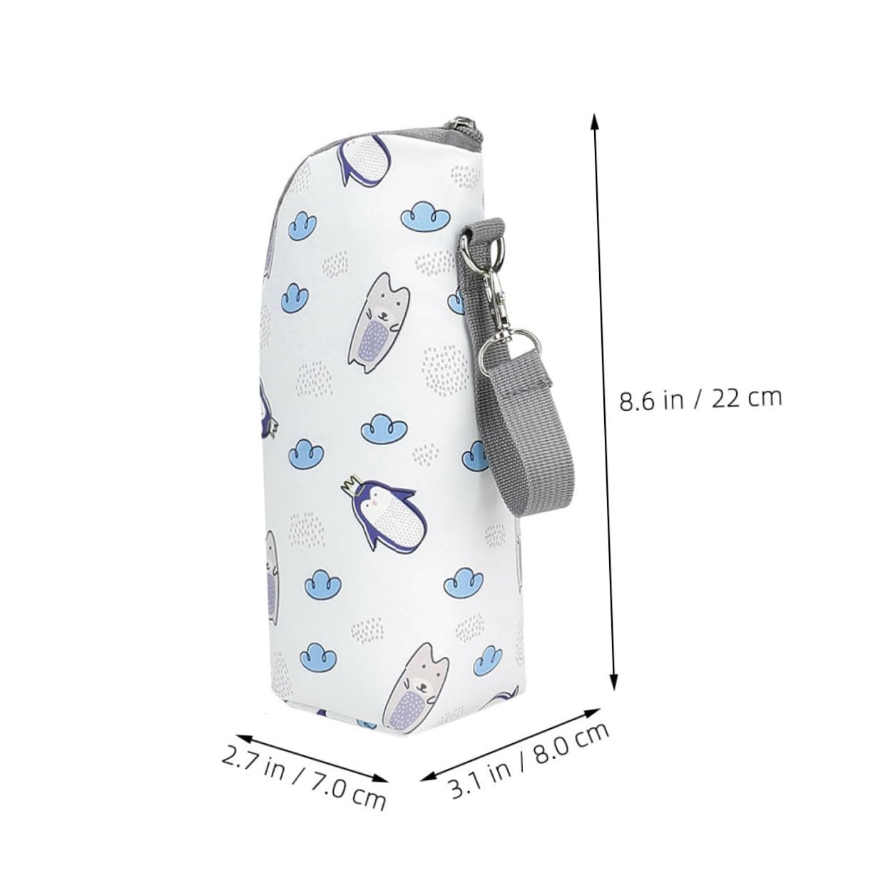 Toyvian 6piezas Bolsa Térmica para Biberones Portátil y Aislante para Viajes y Mamás Diseño De Pingüino