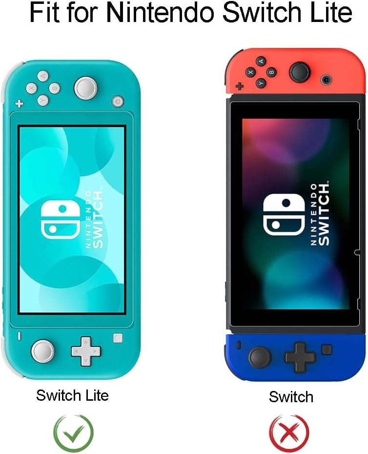 Screen Protector for Nintendo Switch Lite, Game Player Tempered Glass Transparent HD Ultra Clear Anti-Scratch Anti-Fingerprint Bubble-Free Case Friendly - Image 2