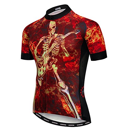 Maillot de cyclisme homme fermeture éclair intégrale maillot vélo route