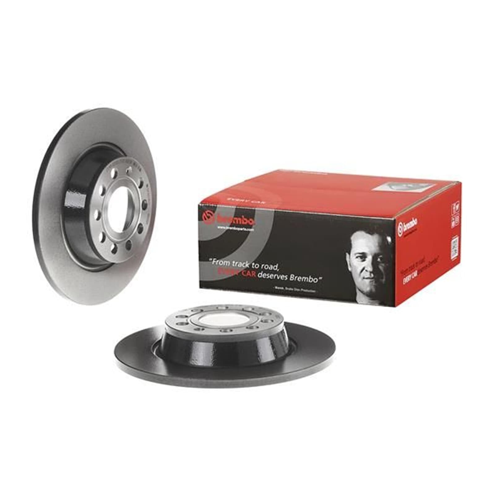 brembo Bremsscheiben + Beläge vorne + hinten | 09.9772.11 + P85075 + 08.A202.11 + P85109 passend für Passat 3C B6 B7 CC