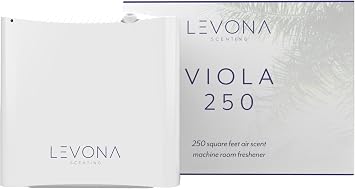 Levona Scent Waterless Diffuser - Essential Oil Aroma & Fragrance Smart Plug-in, Portable Machine for Home, Office & Small Rooms, with Cleaning Cloth, Covers 250 sqft - Viola 250 Scent Not Included