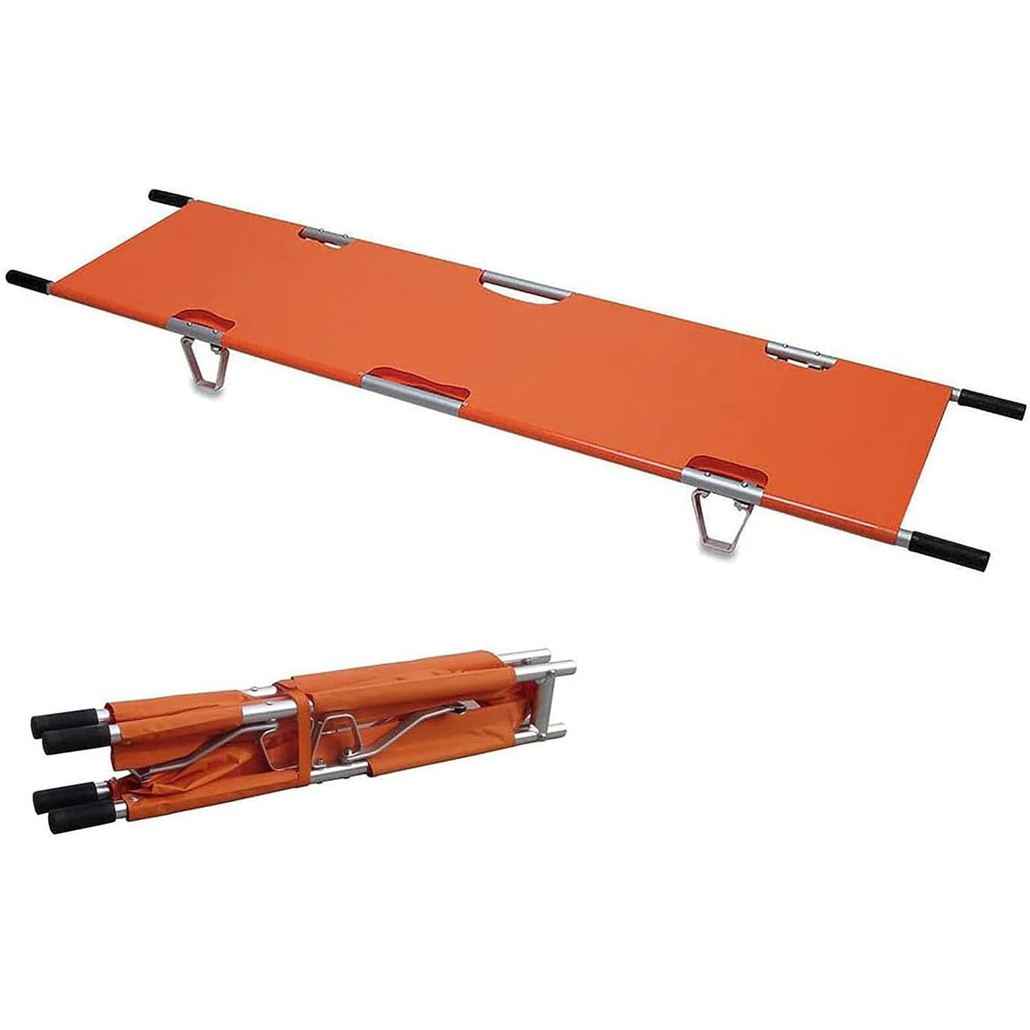 Civière médicale Pliable en Alliage d'aluminium, pour Le Transport des Patients, pour Les blessés Mobiles et Le Sauvetage en Montagne