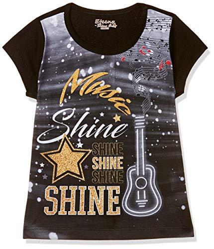 Image of Girl's Regular fit T-Shirt (ESOJG19MS27TOP Navy 2-3 Years)