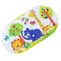 Badewannenmatte Wanneneinlage FüR Kinder, ErhöHte Sicherheit FüR Sie Und Ihre Kinder im Bad 39X69CM (Zoo)
