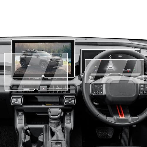 「新型RAV4専用・4枚セット」ECOZEN トヨタ RAV4 60系 カーナビ+メーター 保護フィルム 各2枚セット 高い透明度 傷・指紋・油汚防止 貼付簡単 スムーズなタッチ操作 ラブ4 60系 アクセサリー 曲げでも割れない（Amazon）