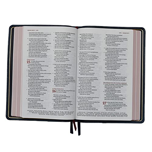 Nkjv, Thinline Reference Bible, Large Print, Leathersoft, Brown, Red Letter Edition, Comfort Print: