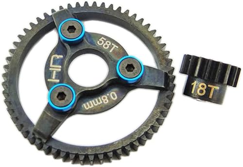 Hot Racing STE258 Kit de engranajes de acero sin escobillas 1858T 32P .26.2 ft 3.22 SlashStampede